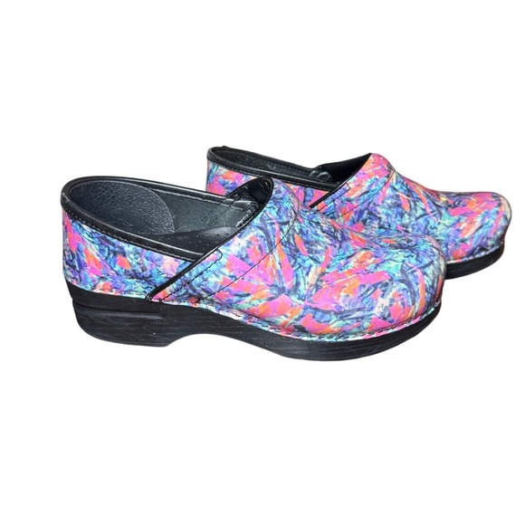 Dansko Shoes - Dansko Professional Clogs Womens 39 Multicolor‎ Abstract Leather Comfort Shoes